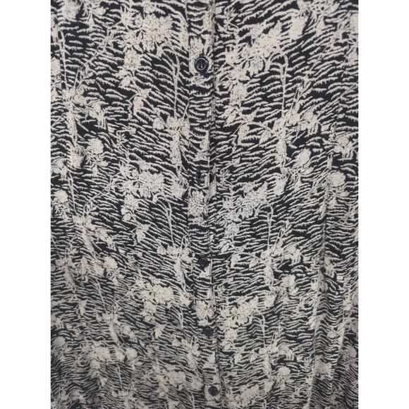 Antik batik s/38 black vitori shirt dress unique print printed black gray - Picture 4 of 7